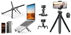 Ultra Lightweight Laptop Stand for Desk + Ultra-Stable Aluminium Tripod for iPhone Ultra Lightweight Laptop Stand for Desk + Ultra-Stable Aluminium Tripod for iPhone