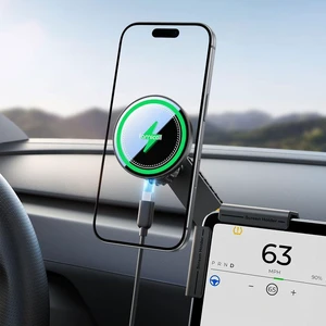Tesla Phone Mount Charger for Model 3 and Y Strongest N55 Magnet Tesla Phone Mount Charger for Model 3 and Y Strongest N55 Magnet