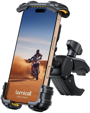 Bike Phone Holder Mount - Motorcycle Handlebar Phone Mount Clamp, One Hand Operation ATV Scooter Phone Clip for iPhone 15/14 Pro Max/X/XS, Galaxy S10 and 4.7"- 6.8" Cellphone - Yellow Bike Phone Holder Mount - Motorcycle Handlebar Phone Mount Clamp, One Hand Operation ATV Scooter Phone Clip for iPhone 15/14 Pro Max/X/XS, Galaxy S10 and 4.7"- 6.8" Cellphone - Yellow