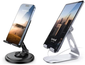 Tablet Stand & Adjustable Phone Stand for Desk Tablet Stand & Adjustable Phone Stand for Desk
