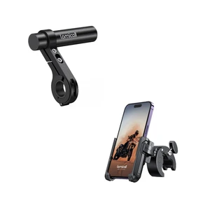 Motorcycle Phone Mount + Bike Handlebar Extender Motorcycle Phone Mount + Bike Handlebar Extender