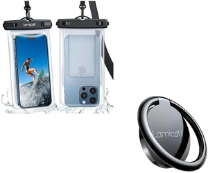 Waterproof Floating Phone Pouch and Cell Phone Ring Holder Finger Stand Waterproof Floating Phone Pouch and Cell Phone Ring Holder Finger Stand