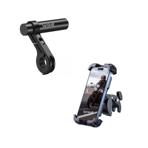 Motorcycle Bike Phone Mount + Bike Handlebar Extender Motorcycle Bike Phone Mount + Bike Handlebar Extender