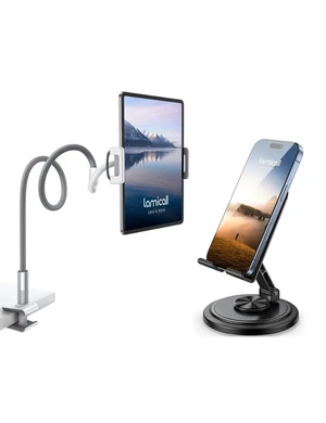 Gooseneck Tablet Holder 360 Rotating Adjustable Phone Stand for Desk Gooseneck Tablet Holder 360 Rotating Adjustable Phone Stand for Desk