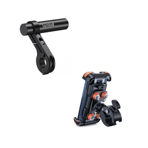 Motorcycle Phone Mount + Bike Handlebar Extender Motorcycle Phone Mount + Bike Handlebar Extender