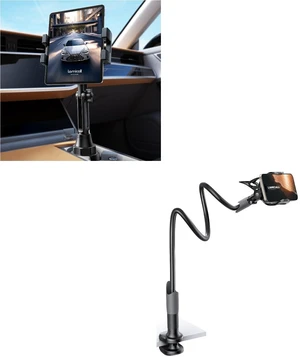 Tablet Holder for Car Cup Mount and Gooseneck Phone Holder for Bed Tablet Holder for Car Cup Mount and Gooseneck Phone Holder for Bed