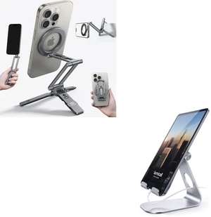 Triple Axis Foldable for Magsafe Tripod Stand + Adjustable Tablet Stand Triple Axis Foldable for Magsafe Tripod Stand + Adjustable Tablet Stand