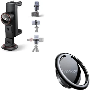 3-in-1 Aluminum Phone Tripod Mount + Cell Phone Ring Holder Stand 3-in-1 Aluminum Phone Tripod Mount + Cell Phone Ring Holder Stand
