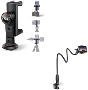 3-in-1 Aluminum Phone Tripod Mount + Gooseneck Phone Holder for Bed 3-in-1 Aluminum Phone Tripod Mount + Gooseneck Phone Holder for Bed