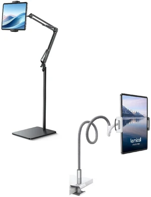 Floor Tablet Stand Phone Holder and Gooseneck Tablet Holder Floor Tablet Stand Phone Holder and Gooseneck Tablet Holder