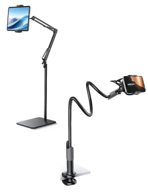 Floor Tablet Stand Phone Holder and Gooseneck Phone Holder for Bed Floor Tablet Stand Phone Holder and Gooseneck Phone Holder for Bed