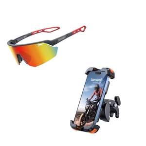 Motorcycle Bike Phone Mount + Polarized Sports Sunglasses Motorcycle Bike Phone Mount + Polarized Sports Sunglasses