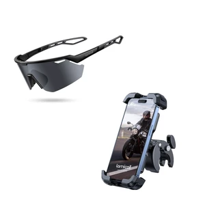 Motorcycle Bike Phone Mount + Polarized Sports Sunglasses Motorcycle Bike Phone Mount + Polarized Sports Sunglasses