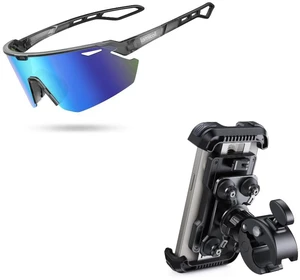 Motorcycle Phone Mount + Polarized Sports Sunglasses for Men Women Motorcycle Phone Mount + Polarized Sports Sunglasses for Men Women