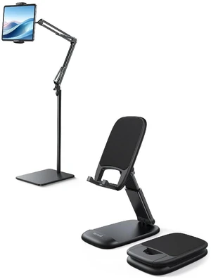 Floor Tablet Stand Phone Holder and Cell Phone Stand for Desk Floor Tablet Stand Phone Holder and Cell Phone Stand for Desk
