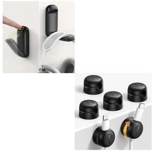 Headphone Stand, Spring Cable Clips Headphone Stand, Spring Cable Clips