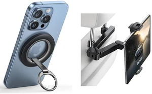 Magnetic Phone Ring Kickstand & Car Headrest Tablet Holder Magnetic Phone Ring Kickstand & Car Headrest Tablet Holder