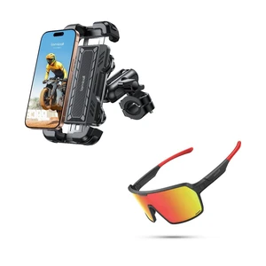 Motorcycle Phone Mount + Polarized Sports Sunglasses Motorcycle Phone Mount + Polarized Sports Sunglasses