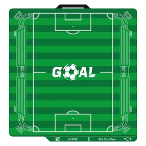 Goal Cool Plate for Bambu Lab P2S P1S P1P X2D X1C X1 A1, Soccer Field Green 3D Printer Plate for PLA, Room Temperature Printing, Strong Adhesion, No Glue Needed, Smart QR Code, Easy Model Removal Goal Cool Plate for Bambu Lab P2S P1S P1P X2D X1C X1 A1, Soccer Field Green 3D Printer Plate for PLA, Room Temperature Printing, Strong Adhesion, No Glue Needed, Smart QR Code, Easy Model Removal