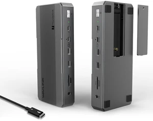 Intel-Certified Thunderbolt 5 Dock, 12-in-1 with M.2 NVMe Slot Up to 120Gbps, 140W PD, Triple 4K/Dual 8K Displays, 10Gbps USB, 2.5G RJ45 Ethernet, for Thunderbolt 5/4 Mac & Windows Laptops Intel-Certified Thunderbolt 5 Dock, 12-in-1 with M.2 NVMe Slot Up to 120Gbps, 140W PD, Triple 4K/Dual 8K Displays, 10Gbps USB, 2.5G RJ45 Ethernet, for Thunderbolt 5/4 Mac & Windows Laptops