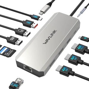 Laptop Docking Station,WAVLINK Triple Monitors Dock,Dual DisplayPort,HDMI Laptop Docking Station,WAVLINK Triple Monitors Dock,Dual DisplayPort,HDMI