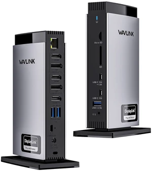 Docking Station 3 Monitors with Triple 4K@60Hz, Displaylink Dock for MacBook M1-M5 & Windows, DisplayLink-6950, 3 HDMI, 2 DP, 5 USB, Ethernet, Audio, SD/TF, 100W PD Docking Station 3 Monitors with Triple 4K@60Hz, Displaylink Dock for MacBook M1-M5 & Windows, DisplayLink-6950, 3 HDMI, 2 DP, 5 USB, Ethernet, Audio, SD/TF, 100W PD