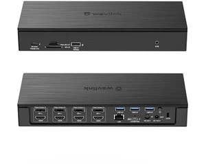 Enterprise-Level Universal Docking Station,20-in-1 USB-C Quad 4K Dual 5K@60Hz Display Dock with 100W Charging,4xDisplayPort(1.2),4xHDMI(2.0),2.5G Ethernet,USB 3.1/3.0-A,USB-C(PD30W) Enterprise-Level Universal Docking Station,20-in-1 USB-C Quad 4K Dual 5K@60Hz Display Dock with 100W Charging,4xDisplayPort(1.2),4xHDMI(2.0),2.5G Ethernet,USB 3.1/3.0-A,USB-C(PD30W)