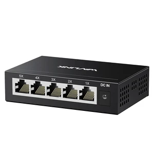 5-Port Gigabit Ethernet Unmanaged Switch, Home Network Hub, Office Ethernet Splitter, Plug & Play, Desktop/Wall Mount, Silent Operation, Metal Case 5-Port Gigabit Ethernet Unmanaged Switch, Home Network Hub, Office Ethernet Splitter, Plug & Play, Desktop/Wall Mount, Silent Operation, Metal Case