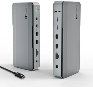 Intel-Certified Thunderbolt 5 Dock, 12-in-1 Up to 120Gbps, Max 140W PD, Triple 4K/Dual 8K Displays, 3X TB5 Downstream, 4X USB-A 10Gbps, 2.5G Ethernet, for Mac & Windows TB5/4 Laptops. Intel-Certified Thunderbolt 5 Dock, 12-in-1 Up to 120Gbps, Max 140W PD, Triple 4K/Dual 8K Displays, 3X TB5 Downstream, 4X USB-A 10Gbps, 2.5G Ethernet, for Mac & Windows TB5/4 Laptops.