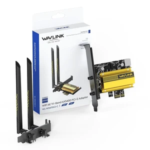 WiFi 6E PCIe AX5400M WiFi Card, 2024 Network Card Tri-Band AX210 Wireless Adapter with Bluetooth 5.3, MU-MIMO, WPA3, OFDMA, Low-Profile Bracket, Heat Sink WiFi 6E PCIe AX5400M WiFi Card, 2024 Network Card Tri-Band AX210 Wireless Adapter with Bluetooth 5.3, MU-MIMO, WPA3, OFDMA, Low-Profile Bracket, Heat Sink