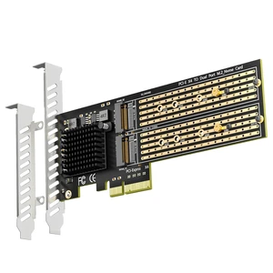 PA20 Dual M.2 NVMe to PCIe 3.0 X4 Adapter, Bifurcation Built-in PA20 Dual M.2 NVMe to PCIe 3.0 X4 Adapter, Bifurcation Built-in