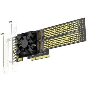 PA40 Quad M.2 NVMe to PCIe 3.0 X8 Adapter, Built-in Bifurcation PA40 Quad M.2 NVMe to PCIe 3.0 X8 Adapter, Built-in Bifurcation