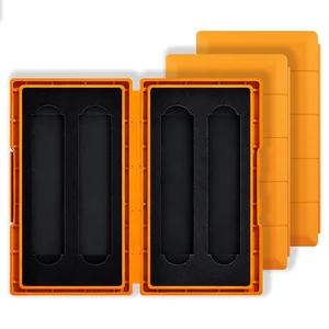 3-Pack 4-Slot M.2 SSD Storage Case, NVMe/SATA 2280/2230, Orange 3-Pack 4-Slot M.2 SSD Storage Case, NVMe/SATA 2280/2230, Orange