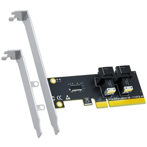 SF02 2-Port SFF-8643 to PCIe 4.0 X8, Bifurcation Required SF02 2-Port SFF-8643 to PCIe 4.0 X8, Bifurcation Required