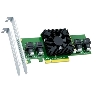 SF44 4-Port SFF-8643 to PCIe 3.0 X8, Bifurcation Built-in SF44 4-Port SFF-8643 to PCIe 3.0 X8, Bifurcation Built-in