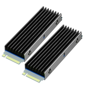 2-Pack M.2 SSD Heatsink for Single/Dual Sided NVMe/SATA SSD 2-Pack M.2 SSD Heatsink for Single/Dual Sided NVMe/SATA SSD