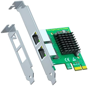 LE8102H 2-Port Gigabit PCIe Network Card, Dual RJ45 NIC LE8102H 2-Port Gigabit PCIe Network Card, Dual RJ45 NIC