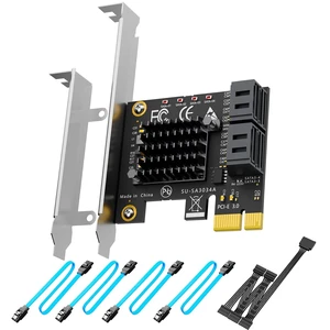 SA3034C 4 Port PCIe SATA Expansion Card, SATA III 6Gbps, ASM1064 SA3034C 4 Port PCIe SATA Expansion Card, SATA III 6Gbps, ASM1064