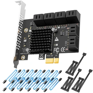 SA3112C 12 Port PCIe SATA Expansion Card, SATA III 6Gbps, ASM1064 SA3112C 12 Port PCIe SATA Expansion Card, SATA III 6Gbps, ASM1064