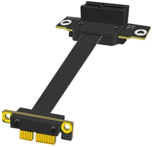 100mm PCIe 3.0 X1 Riser Cable for M.2, WiFi, Firewire, USB, Sound Cards, etc 100mm PCIe 3.0 X1 Riser Cable for M.2, WiFi, Firewire, USB, Sound Cards, etc