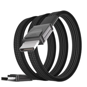 500mm Oculink Cable PCIe 4.0 SFF-8611 4i Male Extension Cable for Oculink eGPU onexGPU Mini PC SSD 500mm Oculink Cable PCIe 4.0 SFF-8611 4i Male Extension Cable for Oculink eGPU onexGPU Mini PC SSD