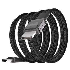 900mm Oculink Cable PCIe 4.0 SFF-8611 4i Male Extension Cable for Oculink eGPU onexGPU Mini PC SSD 900mm Oculink Cable PCIe 4.0 SFF-8611 4i Male Extension Cable for Oculink eGPU onexGPU Mini PC SSD