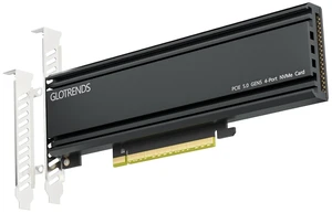 Quad M.2 NVMe to PCIe 5.0 X16 Adapter, Bifurcation Required Quad M.2 NVMe to PCIe 5.0 X16 Adapter, Bifurcation Required