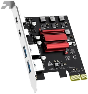 U3044AC 4-Port PCIe USB 3.0 Card, 2 USB-C and 2 USB-A, 5Gbps U3044AC 4-Port PCIe USB 3.0 Card, 2 USB-C and 2 USB-A, 5Gbps