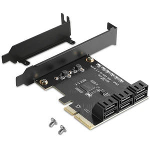 6-Port SATA Expansion Card with PCIe X4 Interface 6-Port SATA Expansion Card with PCIe X4 Interface