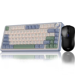 Wireless Keyboard and Mouse Combo, F75 75% Mechanical Keyboards, Gasket Hot Swappable Custom Keyboard+SC580 Wireless Gaming Mouse Black Wireless Keyboard and Mouse Combo, F75 75% Mechanical Keyboards, Gasket Hot Swappable Custom Keyboard+SC580 Wireless Gaming Mouse Black