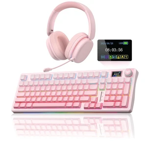 Wireless Keyboard and Headset Combo, S98 Pro Mechanical Keyboard G7 Pro Wireless Headset Wireless Keyboard and Headset Combo, S98 Pro Mechanical Keyboard G7 Pro Wireless Headset