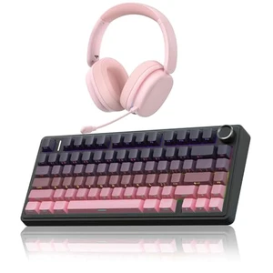 Wireless Keyboard and Headset Combo, F75 Pro Mechanical Keyboard G7 Pro Wireless Headset Wireless Keyboard and Headset Combo, F75 Pro Mechanical Keyboard G7 Pro Wireless Headset
