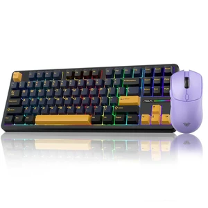 Wireless Keyboard and Mouse Combo, F87 Mechanical Keyboard+SC580X Wireless Gaming Mouse Light Purple Wireless Keyboard and Mouse Combo, F87 Mechanical Keyboard+SC580X Wireless Gaming Mouse Light Purple