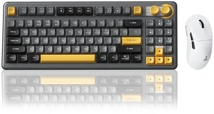 SK90 75% Wireless Keyboard with Media Knob Number Pad & SM850 Gaming Mouse SK90 75% Wireless Keyboard with Media Knob Number Pad & SM850 Gaming Mouse